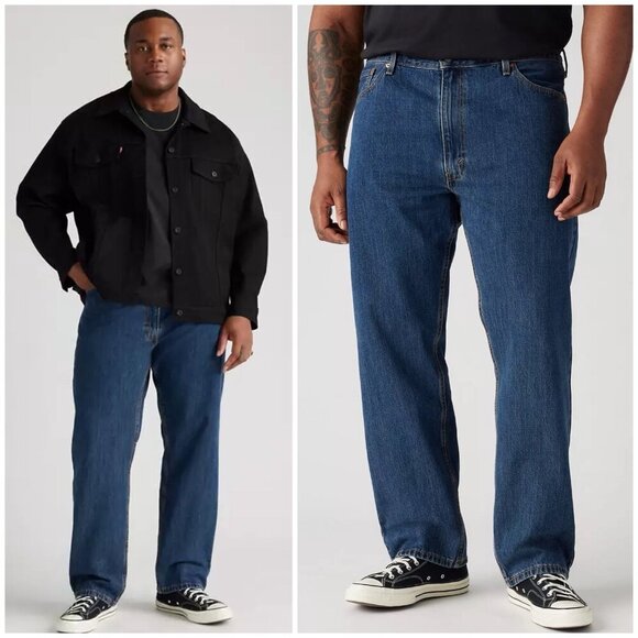 NWT Levi’s 505 REGULAR FIT MEN'S JEANS (BIG & TALL) Dark Stone Wash 42 / 34 - Picture 1 of 12